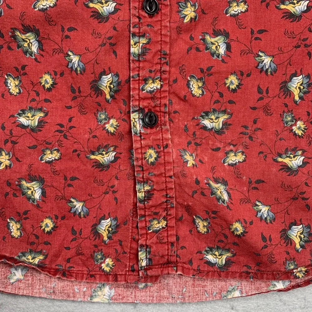 Denim & Supply Ralph Lauren Red Floral Button-Down Shirt